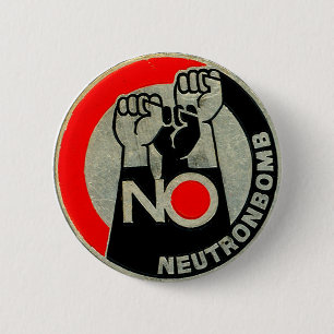 Badge Rond 5 Cm AUCUN neutron - bouton