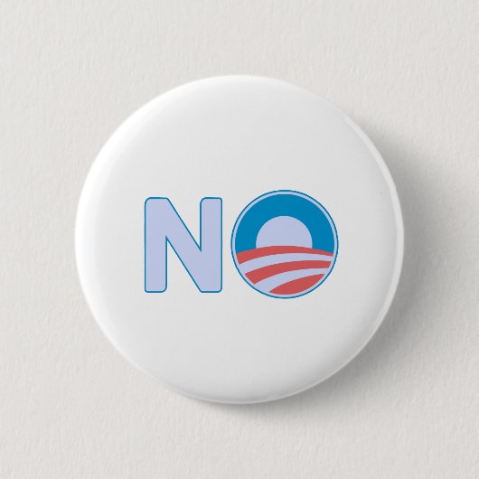 Badge Rond 5 Cm Aucun Obama (Devant)