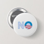 Badge Rond 5 Cm Aucun Obama (Devant & derrière)