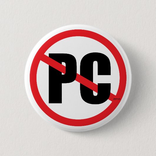 Badge Rond 5 Cm Aucun PC (Devant)
