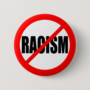BADGE ROND 5 CM "AUCUN RACISME "