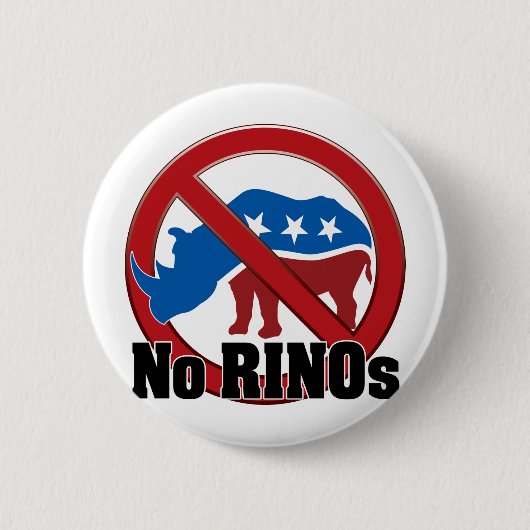Badge Rond 5 Cm Aucun RINOs (Devant)