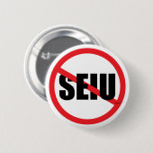 Badge Rond 5 Cm Aucun SEIU (Devant & derrière)