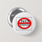Badge Rond 5 Cm Aucun silence (Devant & derrière)