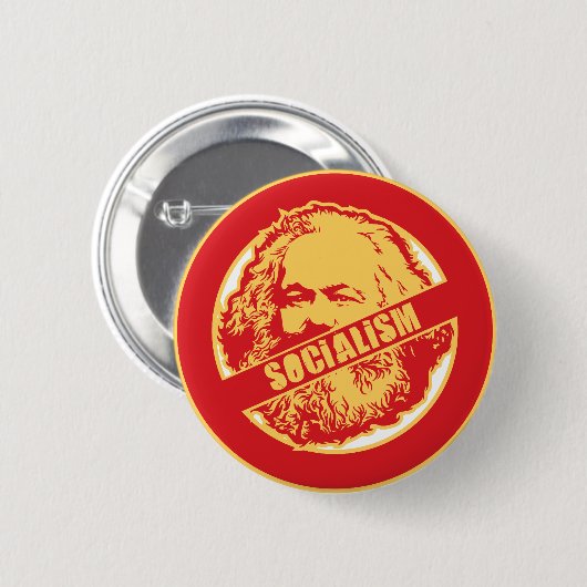 Badge Rond 5 Cm Aucun socialisme (Devant & derrière)