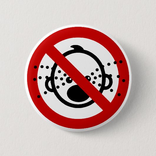 Badge Rond 5 Cm AUCUN ⚠ thaïlandais de signe d'aéroport de ⚠ de (Devant)