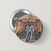 Badge Rond 5 Cm Aucun Windows vers le bas là (Devant & derrière)