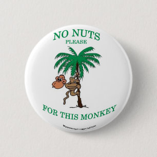 Badge Rond 5 Cm Aucune allergie nuts ne badine le bouton !
