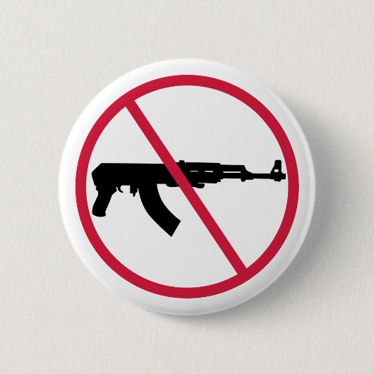 Badge Rond 5 Cm Aucune arme d'assaut (Devant)