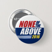 Badge Rond 5 Cm Aucune de ce qui précède. 2016. boutons (Devant & derrière)