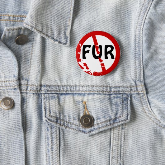 BADGE ROND 5 CM AUCUNE FOURRURE ! (En situation)