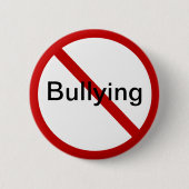 Badge Rond 5 Cm Aucune intimidation (Devant)