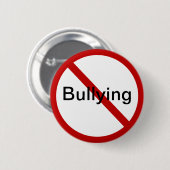 Badge Rond 5 Cm Aucune intimidation (Devant & derrière)