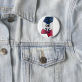 Badge Rond 5 Cm Aucune milliseconde 26 (En situation)