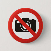 Badge Rond 5 Cm Aucune photo autorisée (Devant)