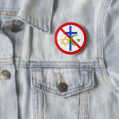 Badge Rond 5 Cm Aucune religion (En situation)
