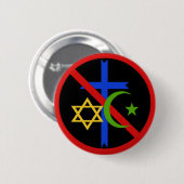 Badge Rond 5 Cm Aucune religion (Devant & derrière)