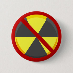 Badge Rond 5 Cm Aucunes armes nucléaires
