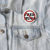 Badge Rond 5 Cm Aucunes étreintes ! (En situation)