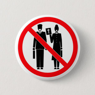 Badge Rond 5 Cm Aucunes masselottes de bible