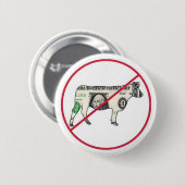 Badge Rond 5 Cm Aucunes mines d'or (Devant & derrière)