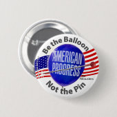 Badge Rond 5 Cm Aucunes obstructions parlementaires (Devant & derrière)