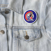 BADGE ROND 5 CM AUCUNS BOURDONS (En situation)