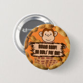 Badge Rond 5 Cm Aucuns écrous pour moi (Devant & derrière)