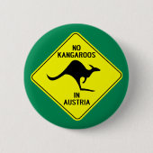 Badge Rond 5 Cm Aucuns kangourous en Autriche (Devant)