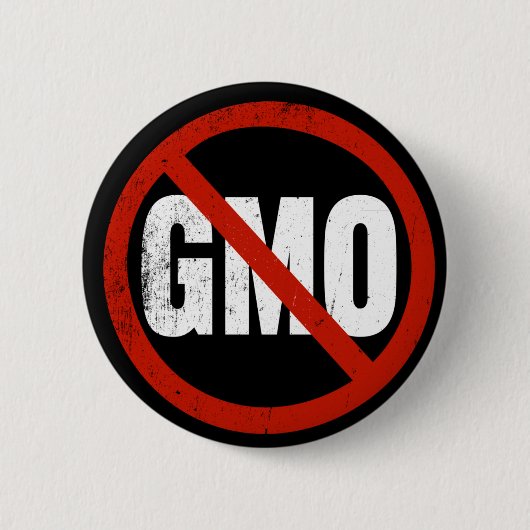 Badge Rond 5 Cm Aucuns OGM (Devant)