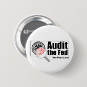 Badge Rond 5 Cm Auditez le bouton de Fed (Devant & derrière)