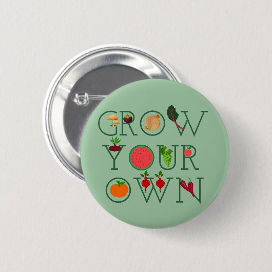 Badge Rond 5 Cm Augmentez votre propre (Devant & derrière)