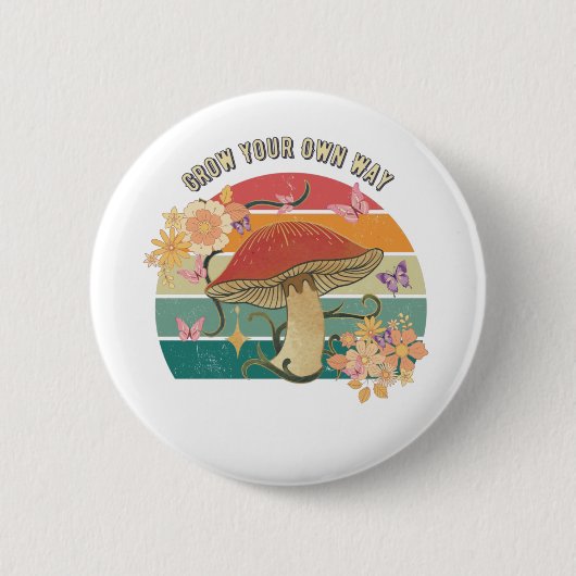 Badge Rond 5 Cm Augmentez votre propre cheminée rétro (Devant)