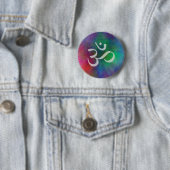 Badge Rond 5 Cm Aum - OM (En situation)