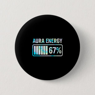 Badge Rond 5 Cm Aura Énergie 67 67 Six Sept Mème