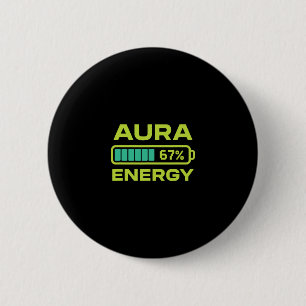 Badge Rond 5 Cm Aura Energy 67 Pour Cent Meme Six Sept Agriculture