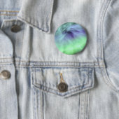 Badge Rond 5 Cm Aurora Borealis (En situation)