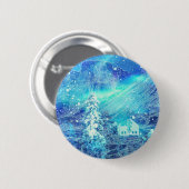Badge Rond 5 Cm Aurora Dans Les Vallées (Devant & derrière)