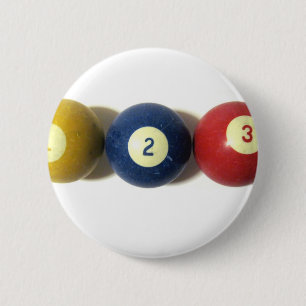 Badge Rond 5 Cm Aussi simple que, un, deux ou trois