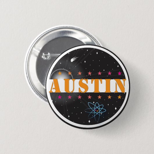 Badge Rond 5 Cm austin2 (Devant & derrière)