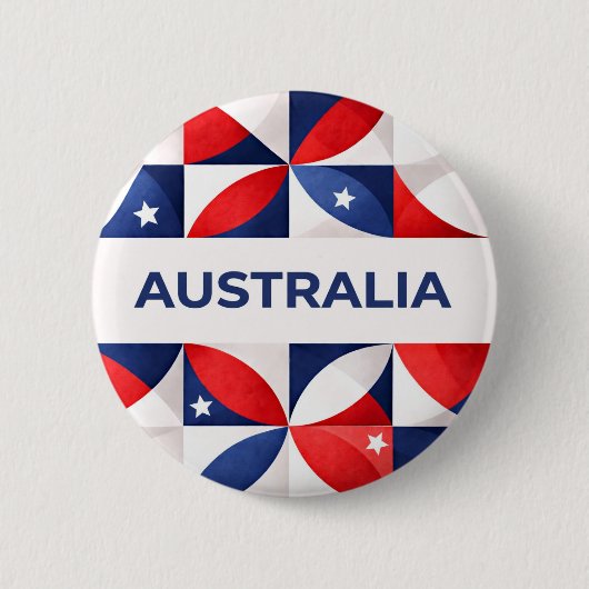 Badge Rond 5 Cm Australie (Devant)