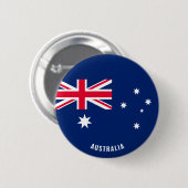 Badge Rond 5 Cm Australie Drapeau patriotique (Devant & derrière)