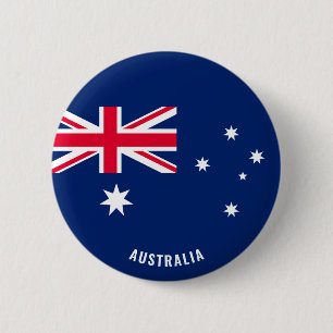 Badge Rond 5 Cm Australie Drapeau patriotique