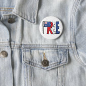 Badge Rond 5 Cm Australie libre (En situation)