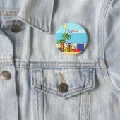 Badge Rond 5 Cm Australie Noël (En situation)