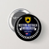 Badge Rond 5 Cm Australie occidentale (Devant & derrière)