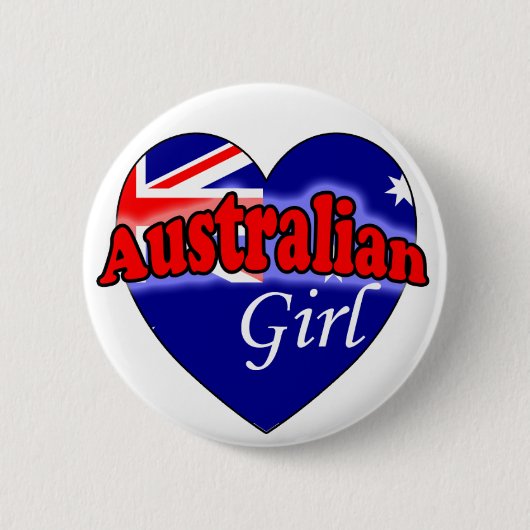 Badge Rond 5 Cm Australienne (Devant)
