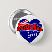 Badge Rond 5 Cm Australienne (Devant & derrière)