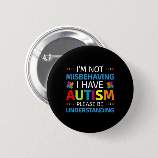 Badge Rond 5 Cm Autism (Devant & derrière)