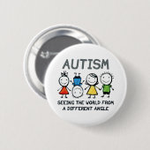 Badge Rond 5 Cm Autism (Devant & derrière)